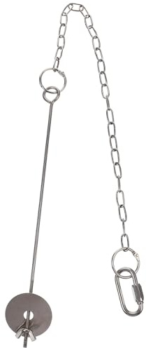 DOITOOL Edelstahl Obstgabel Vogel Futterhalter mit Kette für Vogelkäfig Rostfrei Praktisch Vogelfutterspender für Papageien Kleintiere und Heimtiere