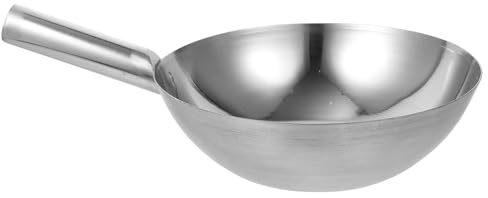 SHINEOFI Mestolo Grande per Zuppa in Acciaio Inox 304, Cucchiaio Multiuso da Cucina Manico Corto Ergonomico, Mestolo per Acqua Resistente e Adatto a Ristoranti e Uso Domestico