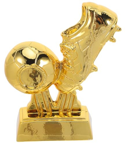 Cabilock Trophée de Football Plaqué Or 10 X 4 X 15 Cm pour Garçon et Filles, Coupe de Récompense Mini Football, Prix Meilleur Buteur et Souvenir Sportif pour Tournois et Clubs