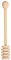 KitchenCraft Cazo para miel, madera lisa, 16 cm