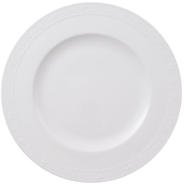 Villeroy & Boch 10-4389-2630 White Pearl Assiette Plate Porcelaine Blanc 29,2 x 29,2 x 8,5 cm