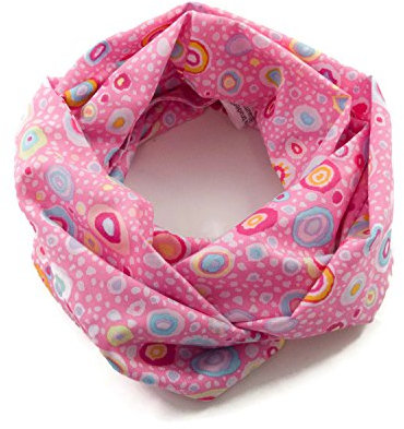 bettina bruder - Kinder-Loop Schlauchschal Kringel rosa pink - 100% Baumwolle