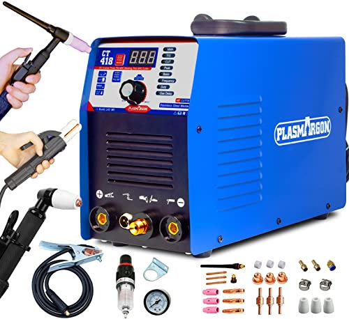 TIG/MMA Air Plasma Cutter - Tosense CT312 3 in 1 Combo Welding Machine,120A TIG/MMA, 30A ARC Plasma Cutter Dual Voltage 220V/110V
