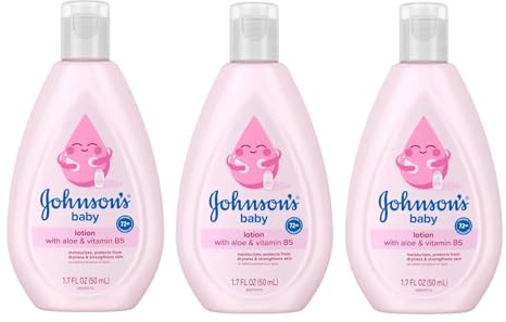Johnson's Baby Lotion Travel Size 1.7 oz (50ml) - Pack of 3