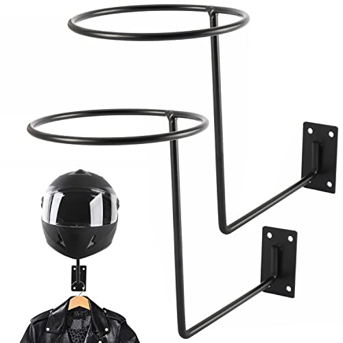 Toolly Motorradzubehör Helmhalter Jackenaufhänger Wandmontage