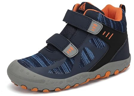 Mishansha Zapatos de Senderismo para Niños Antideslizante Zapatillas Trekking Niña Transpirable Botas Deportivas Al Aire Libre, Azul 33