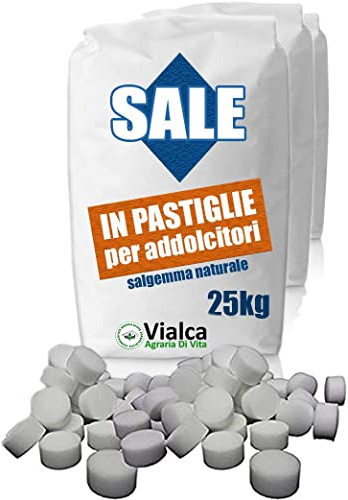 Sale per addolcitori in Pastiglie Italiano – Sacco 25kg (4 sacchi - 100kg)