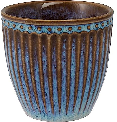 GreenGate Mini Latte Cup Becher Alice Oyster Blue Blau Everyday Geschirr 7x7 cm