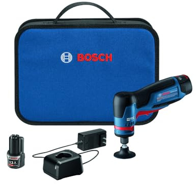 Bosch GWG12V-20SB23 12V Max Brushless 1/4 In. Right Angle Die Grinder Kit with (2) 3 Ah Batteries