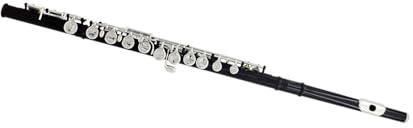 flauta de instrumento musical Flauta negra L flauta con llave C de 16 agujeros con caja de cuero bolsa para flauta accesorios para instrumentos musicales juego de limpieza