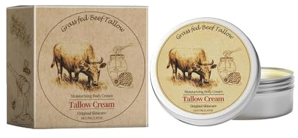 Crema Capilar de Sebo para Mujer, 70 g, Cuidado del Cabello 100% Sebo de res, Acondicionador Intensa Hidratación para pelo Seco o Dañado, Acondicionador Pelo Hidratante Y Voluminizador