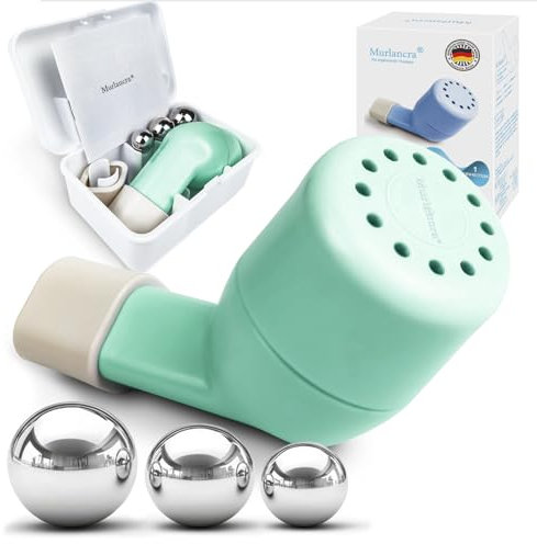 Lungentrainer Atemtrainer Schleimfreiheit Atemtrainer Atemgerät Original Lungentrainer (Grün)