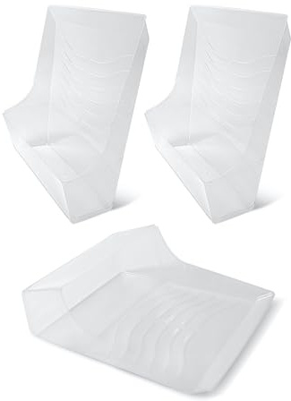 ROLLINGDOG Revestimiento de bandeja de pintura, eficientes y compatibles, desechables, para bandeja Rollingdog #20120, paquete de 3