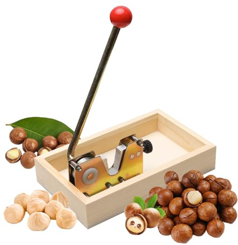 Nut Crackers For All Nuts Set Manual nut cracker Nut Tongs Walnuts Open Tool Handle Manual Cracker with Wood Base