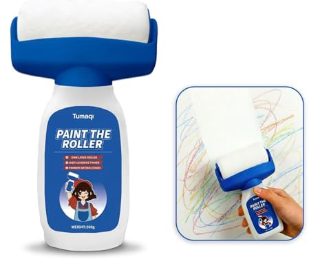 Maidlo Technology-EU Pittura bianca per interni 500g rullo per pittura bianca，rullo per Vernice ，Adatto per riparare graffiti, graffi e macchie sui muri.