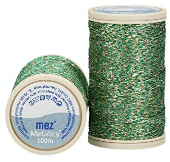 MEZ 4563000-00313 Nähgarne, 36% Polyamid, 38% PolyesterMetalFibre, 26% Viskose, 313, 100m, 6 Gramm