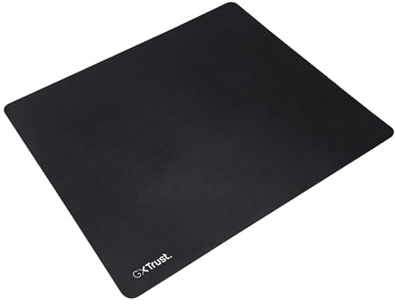 GXTrust 752 Tappetino per Mouse Gaming M 250x210mm, Base in Gomma Antiscivolo, Superficie Ottimizzato, Accessori da Gioco, Mousepad per PC Portatile Gaming Laptop, Nero