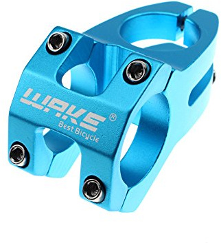 CYSKY Attacco Manubrio MTB 31,8 45mm in Lega di Alluminio Attacco Manubrio Corto per Bicicletta da Strada MTB BMX (blu)