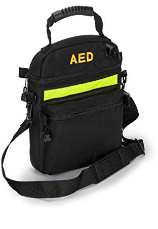Jipemtra Borsa di primo soccorso AED Medical 1st Aid vuota di salvataggio defibrillatore di primo soccorso borse per emergenze critiche di protezione sanitaria (solo borsa) (nero)