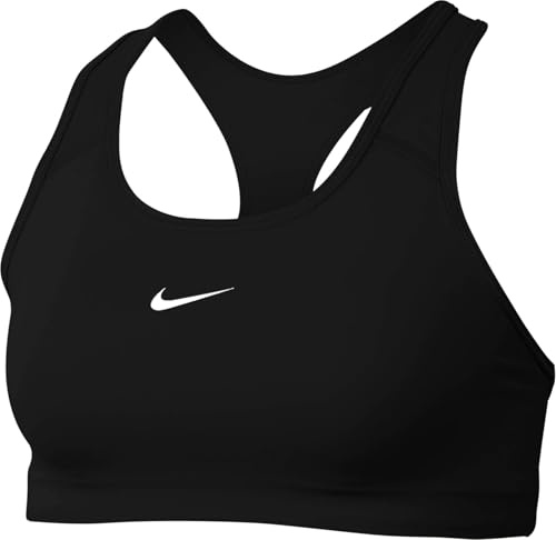NIKE Med Pad Bra, Sujetador De Deporte Mujer, Black/(white), XXL
