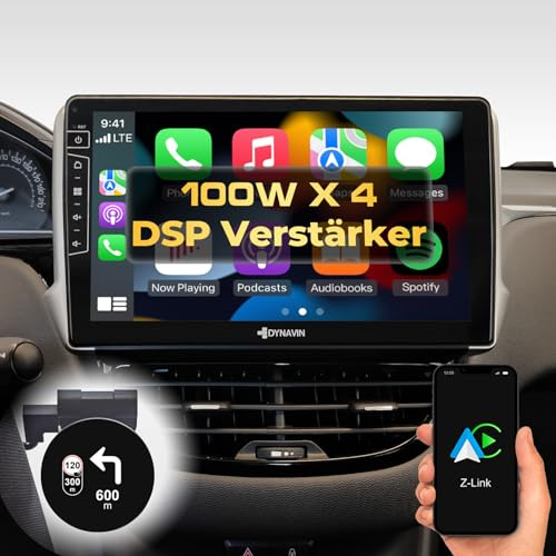 DYNAVIN Android bilradio navigator för Peugeot 208 2008 2012–2018, 10,1 tums radio med trådlös Carplay och Android Auto | Head-up-display | Inkl. DAB+: D9-PG208 Premium Flex