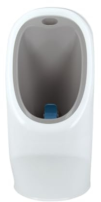 Nuby My Real Urinal Potty Training Toalett för pojkar med verklighetstrogen spolknapp och ljud för småbarn och barn, vit