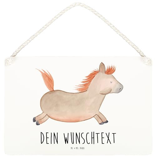 Mr. & Mrs. Panda Türschilder personalisiert Pferd Springen DIN A6 - Personalisierte Geschenke, Personalisiertes Schild, Reiten, Pferde, Namensschilder, Stall, Holzschild, Pony, Pferdestall, Bauernhof