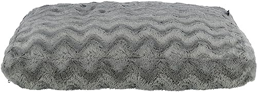 Trixie orthopädisches Hundekissen Vital Loki 80 × 60 cm in grau - hochwertiges Hundebett mit Memory Foam - Hundekorb für mittelgroße Hunde - gelenkschonend und entlastend - 37941