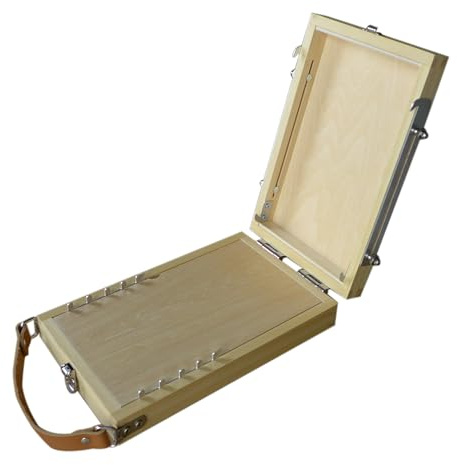 YISHAN Cavalletto leggero con cassetto e tavolozza, scatola per schizzi regolabile, scatola Pochade con treppiede da viaggio, multifunzione per schizzi, per adulti, principianti