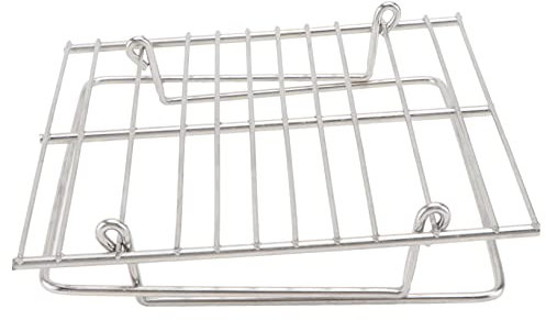 TINEASUR Edelstahl Barbecue Grillrost Kompakter Tragbarer Grillrost Für Outdoor Camping Und Picknick Rostfrei Leicht Zu Transportieren Für Garten BBQ Und Reisezubehör