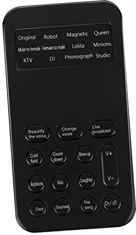 DIYEAH Mini Carte Son Portable 8 Effets Sonores pour Téléphone et Ordinateur Beautification Audio et Réglage Fin Changement de Voix pour Divertissement et Diffusion en Direct