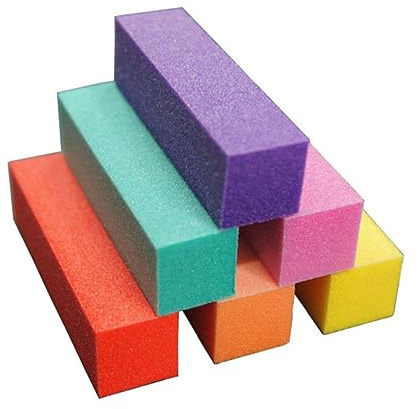 Hemobllo Kit de Lijado de Uñas 13 Piezas, Bloque Pulidor de Plástico, Seguro para Uñas Naturales y Postizas, Uso en Casa o Manicura