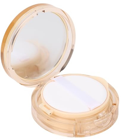 BRRNOO Contenitore vuoto per BB cream, fondotinta con cuscino d'aria, custodia portatile fai te sigillata con specchio e piumino per cipria e fard