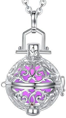 Only faith Änglar Caller-halsband gravid kvinna ärkeaglar skyddsängel silverpläterad present till blivande mammor, Pequeño, Rostfritt stål, Ingen ädelsten