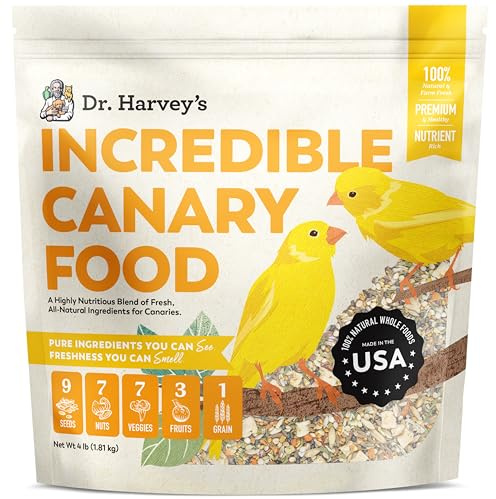 Dr. Harvey's Incredible Canary Blend, Natural Food for Canaries (4 pounds)