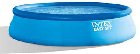 Intex 28142NP – Piscina Fuori Terra Easy Set Rotonda, Pompa Filtro 2006 L/h, 7290 L, PVC, Azzurro, 396x84 cm