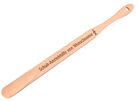 Cera & Toys® XXL Schuhlöffel 70cm - Anziehhilfe für Herren - mit gratis Gravur - nachhaltig Produziert