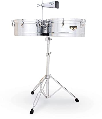 Latin Percussion, Timbales Matador, 14 et 15, chromé, M257