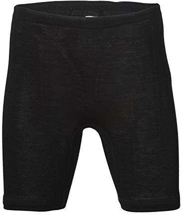 Culotte longue pour femme en laine et soie - - noir - 42