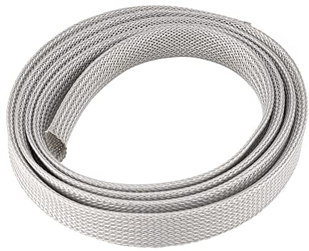 PureMounts Universeller Kabelschlauch (20mm Durchmesser, 1,80m) grau