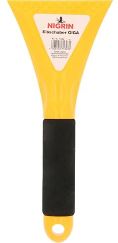 NIGRIN Eiskratzer Auto, Einsschaber GIGA, 120 mm Präzisions-Eisschabkante, aus robustem ABS Kunststoff, farblich sortiert