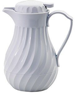 Louis Tellier N5077 Pichet Isotherme Torsadé Blanc 1,2 L