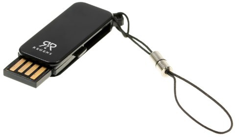Regens Mini USB 2.0 MicroSD Memory Card Reader Adapter