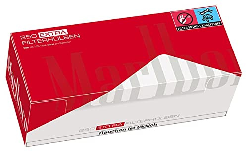 1000 Marlboro Red EXTRA (4 x 250er Hülsen) Filterhülsen,Zigarettenhülsen