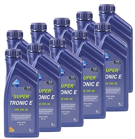 10x 1 L LITER ARAL SUPERTRONIC SUPER TRONIC E 0W-30 MOTOR-ÖL MOTOREN-ÖL 31744136