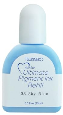 Tsukineko Ultimate Pigment Refill Nachfülltinte - 15 ml - Grün, Winter Green - Zubehör Reinker für VersaColor Stempelkissen