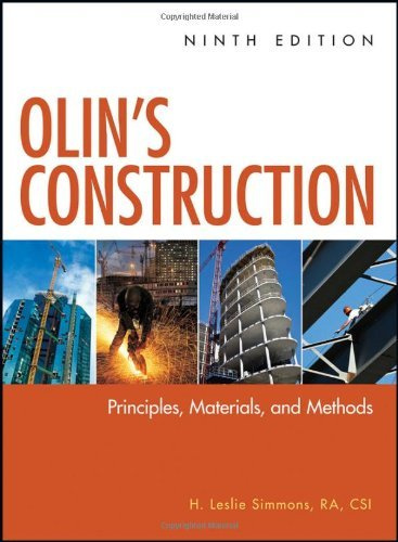 Olins Construction Principles, Materials, and Methods by Simmons, H. Leslie [Wiley,2011] (Hardcover) 9th Edition