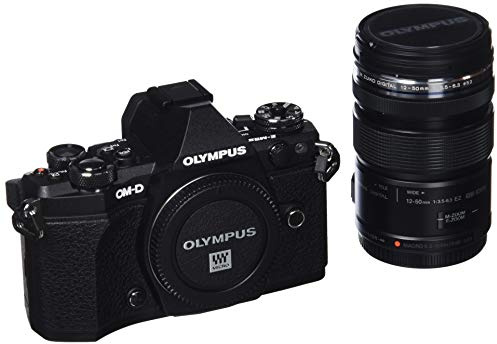 Olympus E-M5II 1250 Kit Fotocamera Professionale OM-D EM5 Mark II con Obiettivo M.Zuiko Digital ED 12-50 mm, 1:3.5-6.3 EZ, Nero