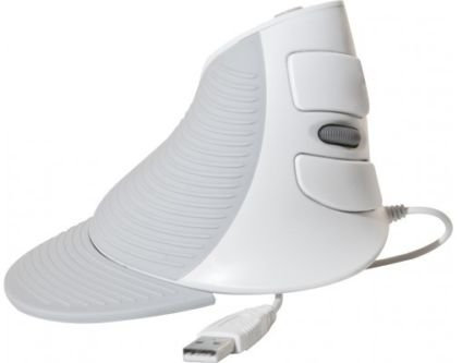 Dacomex Souris Filaire Verticale Ergo Grip v2000 USB (Blanc)