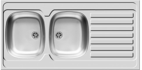 Pyramis INTERNATIONAL (120 x 60) 2B 1D dropphandfat rostfritt stål, slät, 100118502